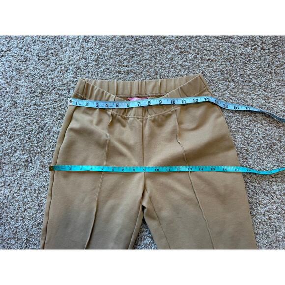 Lilly Pulitzer Woman's travel stretchy leggings/pants, size Med; Tan/Beige - Picture 6 of 7